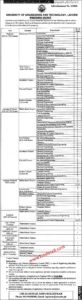 UET Lahore Jobs 2020