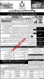 PAF Jobs July 2020