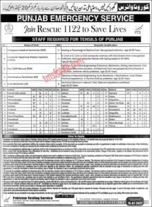 Rescue 1122 Jobs Punjab