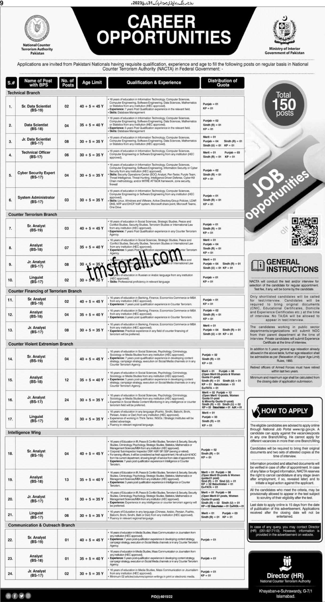 NACTA jobs 2023