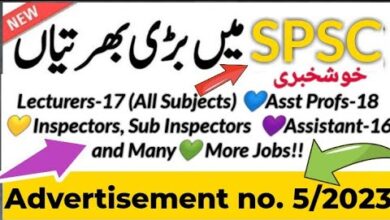 SPSC Advertisement 05/2023