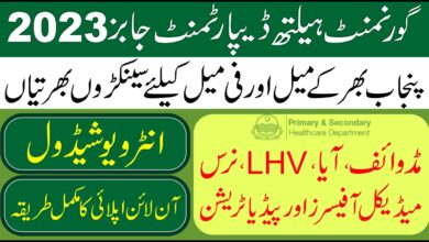 Punjab Health Department Jobs 2023