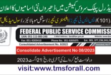 fpsc lecturer jobs 2023