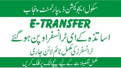 E-Transfer Schedule 2025