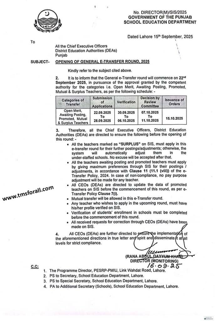 E-Transfer Round 2025