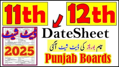 Inter 2nd Annual Date Sheet 2025