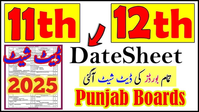 Inter 2nd Annual Date Sheet 2025