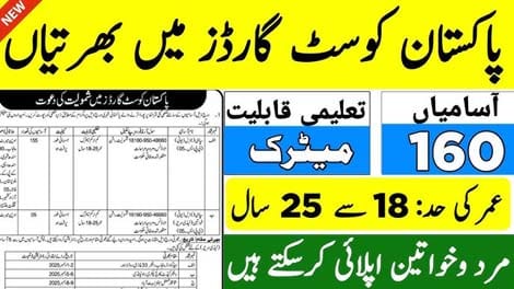 Pakistan Coast Guard Jobs 2025
