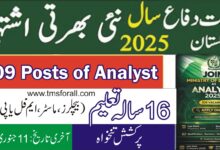 Join Ministry of Defence as Analyst 2025