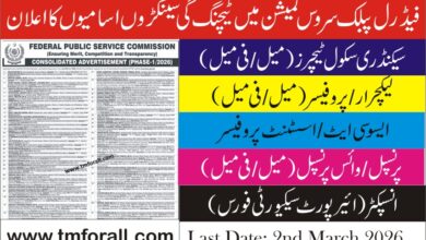 FPSC Teaching Jobs 2026