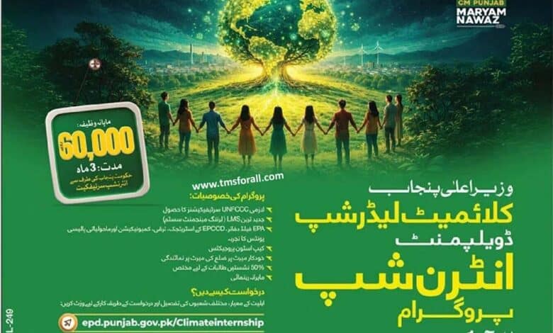 CM Punjab Climate Leadership Development Internship Program Batch 1