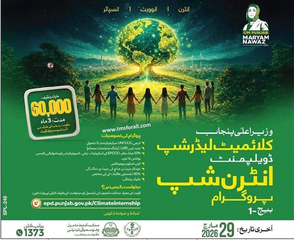 CM Punjab Climate Leadership Development Internship Program Batch 1