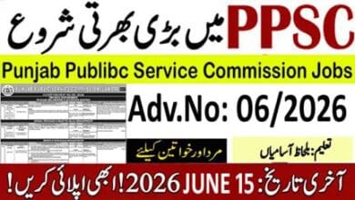 PPSC Advertisement No 6/2026