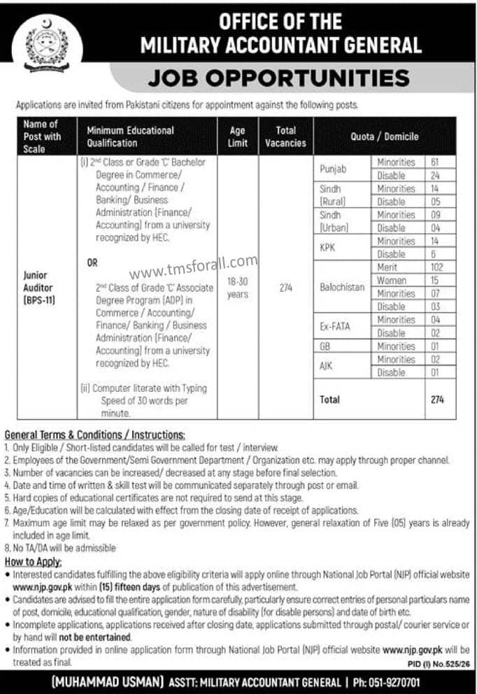 Military Accountant General Jobs 2026