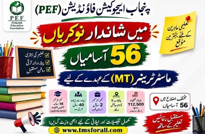 PEF Master Trainer Jobs 2026