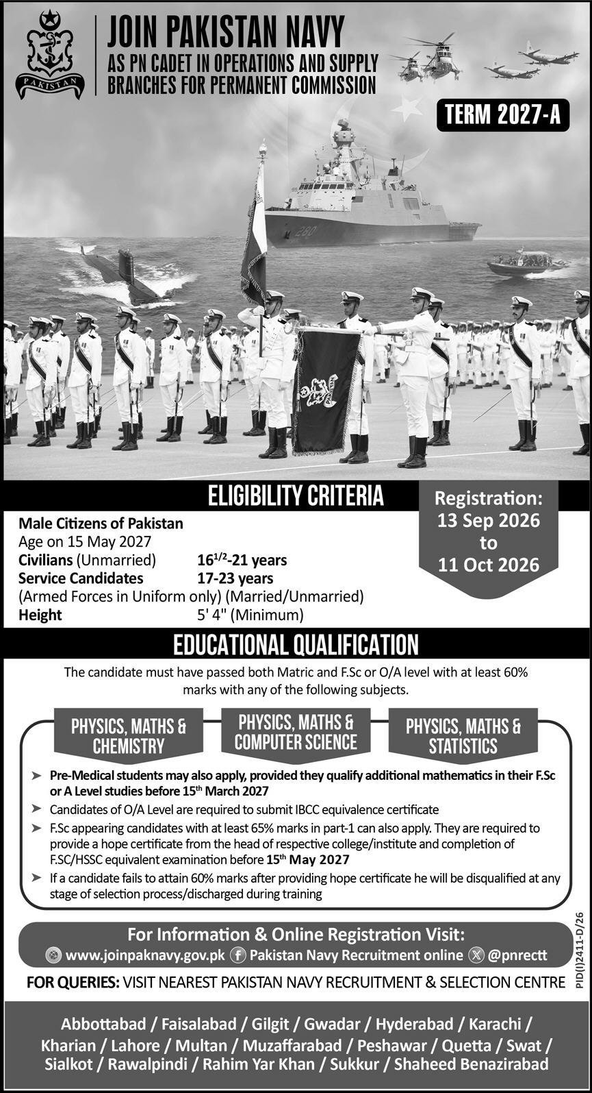 Latest Jobs In Pakistan Navy 2026