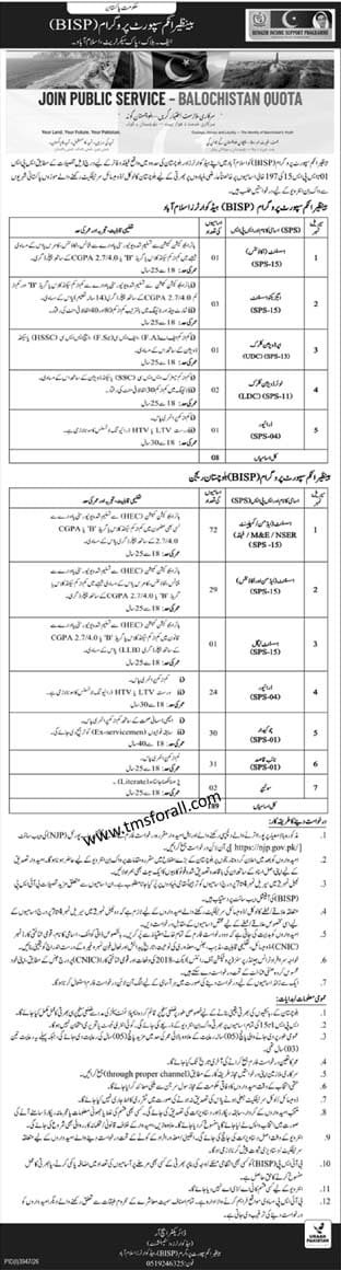 BISP Jobs 2026